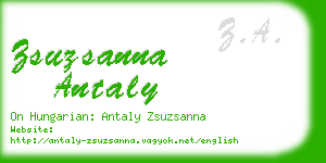 zsuzsanna antaly business card